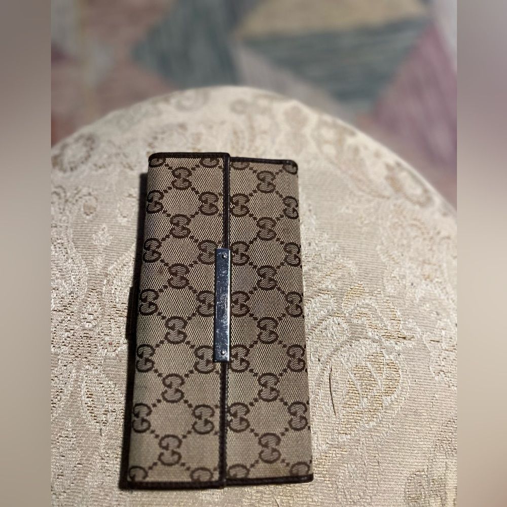 Authentic Monogram Long Gucci Wallet - image 5